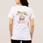 Frohen Kolumbustag Tri-Blend Shirt (Rückseite)