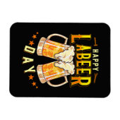 Frohen Labeer-Tag Lustiger Tag der Arbeit Magnet (Horizontal)