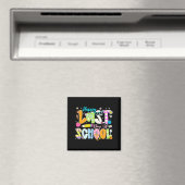 Frohen letzten Schultag Lehrer Schüler Junge Magnet (In Situ (Geschirrspüler))