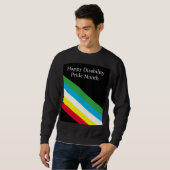 Frohen Monat des Stolzes Behinderung Sweatshirt (Vorne ganz)
