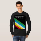 Frohen Monat des Stolzes Behinderung T-Shirt (Vorne ganz)