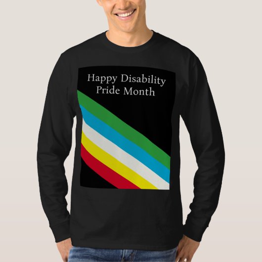 Frohen Monat des Stolzes Behinderung T-Shirt (Vorderseite)
