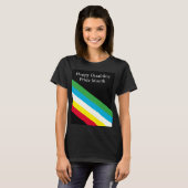 Frohen Monat des Stolzes Behinderung T-Shirt (Vorne ganz)