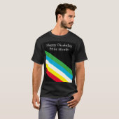 Frohen Monat des Stolzes Behinderung T-Shirt (Vorne ganz)