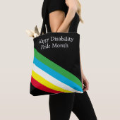 Frohen Monat des Stolzes Behinderung Tasche (Von Nahem)