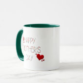 Frohen Muttertag Becher - Geschenkidee für Mama Tasse (Vorderseite Links)