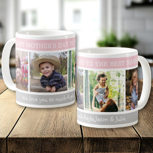 Frohen Muttertag Beste Nanny 4 Foto-Collage Kaffeetasse