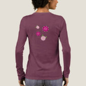 Frohen Muttertag! Blumen Dekoration Tri-Blend Shirt (Rückseite)
