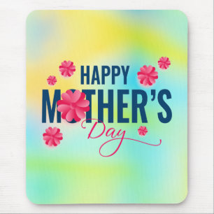 Frohen Muttertag Blumen-Design Mousepad