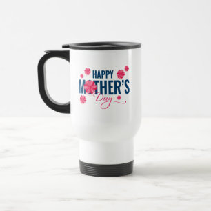 Frohen Muttertag Blumen-Design Reisebecher