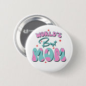 Frohen Muttertag Button (Vorne & Hinten)