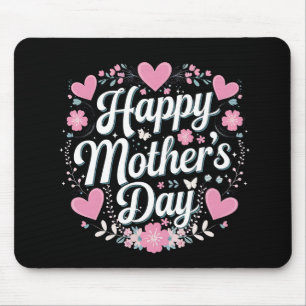 Frohen Muttertag Cute Floral Mama Oma Mousepad
