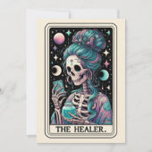 Frohen Muttertag Der Heiler Tarot Skelett Karte (Vorderseite)
