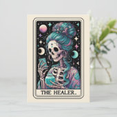 Frohen Muttertag Der Heiler Tarot Skelett Karte (Stehend Vorderseite)