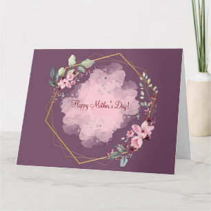 FROHEN MUTTERTAG (DUNKLE LILAC) KARTE