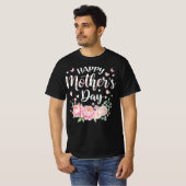 Frohen Muttertag | Elegante florale Grafik T-Shirt (Vorne ganz)