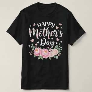 Frohen Muttertag Elegante florale Grafik T-Shirt