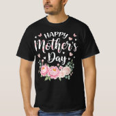 Frohen Muttertag | Elegante florale Grafik T-Shirt (Vorderseite)