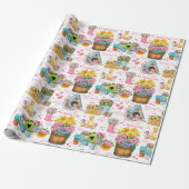 Frohen Muttertag Florales Frühlingsmuster Geschenkpapier (Ungerollt)