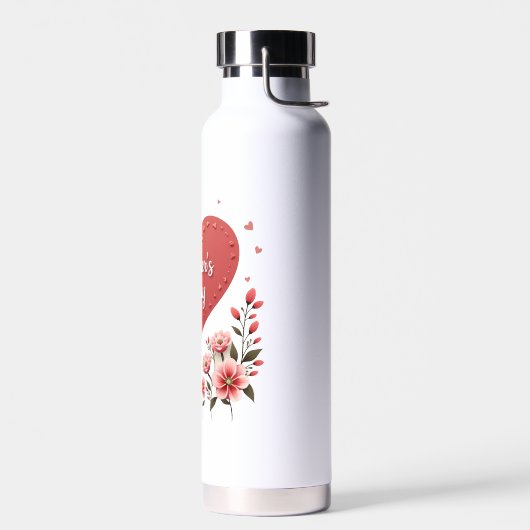 Frohen Muttertag Florales Herz Trinkflasche (Links)