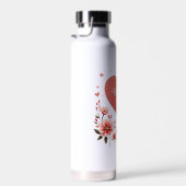 Frohen Muttertag Florales Herz Trinkflasche (Rechts)
