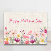 Frohen Muttertag Florales Wildblumendesign Feiertagspostkarte
