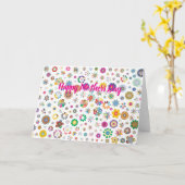 Frohen Muttertag Floralmuster Karte (Gelbe Blume)