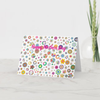 Frohen Muttertag Floralmuster Karte