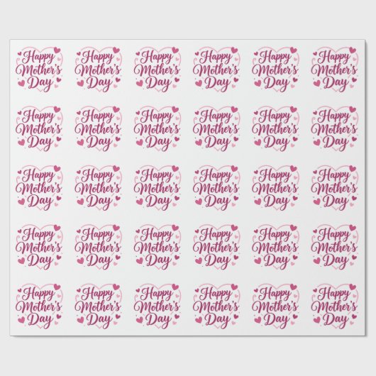 Frohen Muttertag Geschenkpapier (Flach)
