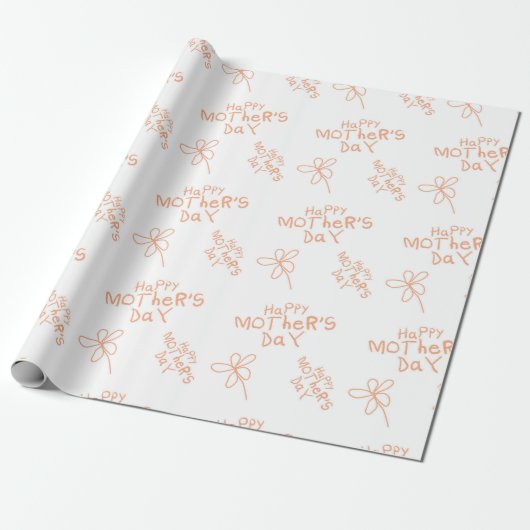 Frohen Muttertag Geschenkpapier (Ungerollt)