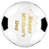 Frohen Muttertag. Goldene einfache Schrift Kalligr Fußball (Gedreht)