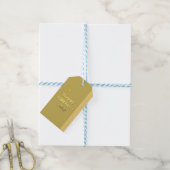 Frohen Muttertag. Goldene einfache Schrift Kalligr Geschenkanhänger (Mit Garn)