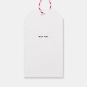 Frohen Muttertag. Goldene einfache Schrift Kalligr Geschenkanhänger (Rückseite)