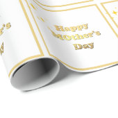 Frohen Muttertag. Goldene einfache Schrift Kalligr Geschenkpapier (Rolleneckpunkt)