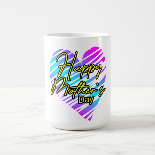 Frohen Muttertag Herz Kaffeetasse (Mittel)