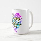 Frohen Muttertag Herz Kaffeetasse (VorderseiteRechts)