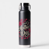 Frohen Muttertag Hübsche Florale Mutter Trinkflasche (Vorne)