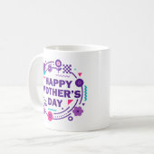Frohen Muttertag im Retro-Stil Liebste Mama Kaffeetasse (Vorderseite Links)