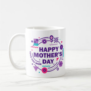 Frohen Muttertag im Retro-Stil Liebste Mama Kaffeetasse