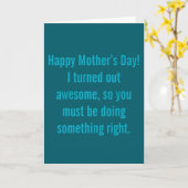 Frohen Muttertag Karte (Gelbe Blume)