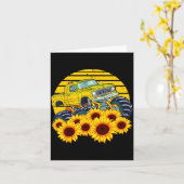 Frohen Muttertag Kleinkind Sonnenblume Monstertruc Karte (Gelbe Blume)