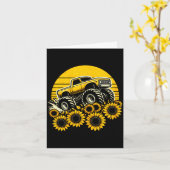 Frohen Muttertag Kleinkind Sonnenblume Monstertruc Karte (Gelbe Blume)