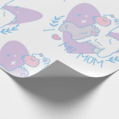 frohen Muttertag Lama Baby Geschenkpapier (Ecke)
