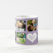 Frohen Muttertag, liebe dich Mama Fotocollage Flie Kaffeetasse (Mittel)
