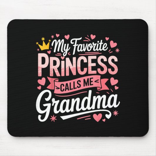 Frohen Muttertag Lieblingsprinzessin ruft Oma an Mousepad (Vorne)