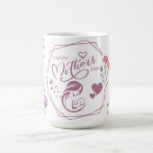Frohen Muttertag Lila Design Kaffeetasse (Mittel)