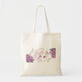 Frohen Muttertag Lila Design Tragetasche (Vorne)