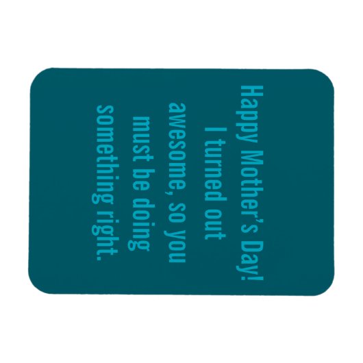 Frohen Muttertag Magnet (Horizontal)