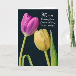 Frohen Muttertag Mama Aufrichtige Tulpen Feiertagskarte