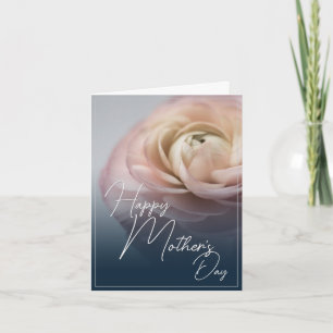 Frohen Muttertag mit großer rosa Rose Karte